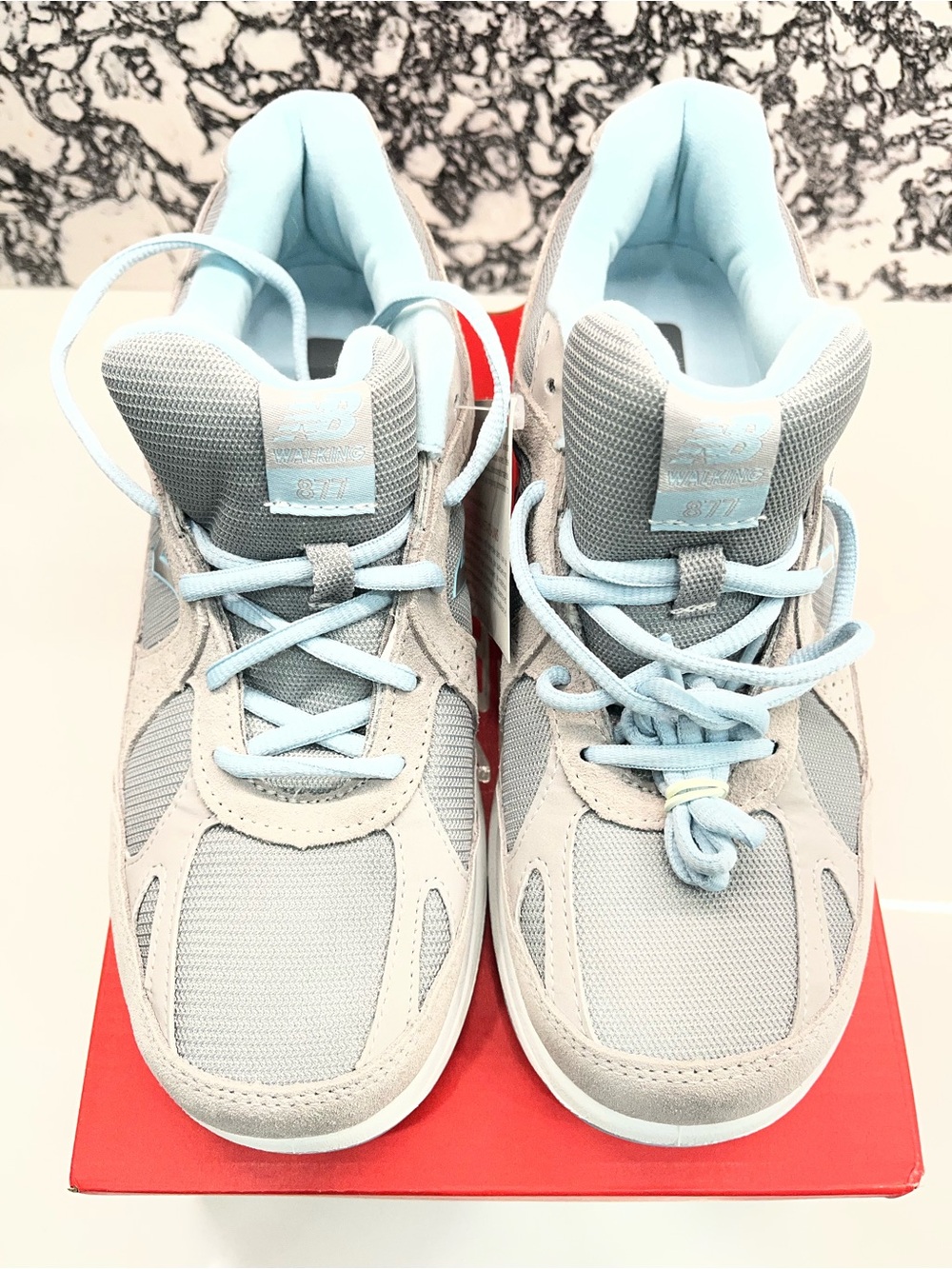 New Balance Gray & Light Blue Running Shoes - Picture 5 of 8